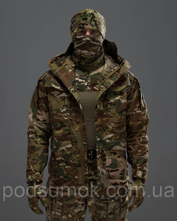Куртка вітровка тактична Shadow Rip-Stop з капюшоном MultiCam S