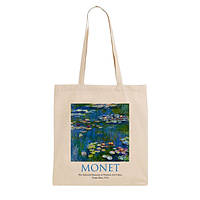 Екошопер BookOpt ВК4063 MONET «Водяні лілії» бежевий