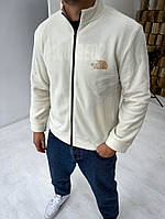 Белая утепленная мужская кофта.43-498 Отличное качество