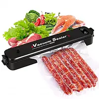 Вакуумний пакувальник їжі Vacuum Sealer 3966-1, Чорний / Побутовий вакууматор для продуктів ler,