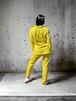 Женский костюм рубашка и штаны желтого цвета Отличное качество