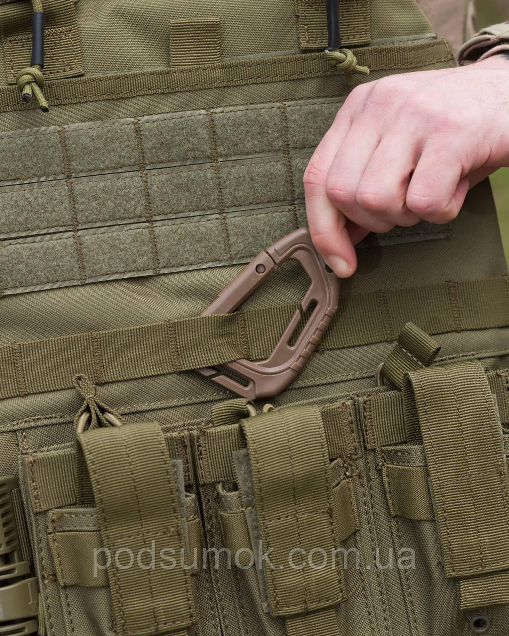 Карабін тактичний 9.1х5.5х1 см Койот