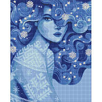 Алмазна мозаїка "Холодна краса" ©pollypop92 Ідейка 40х50 см Seli