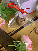 Подарки на день Валентина. Шоколадное сердечко с молочного шоколада.