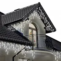 Гірлянда-бахрома Xmas вулична 7404 LED 150 3.3 Line Short curtain W-2 10х1.5м з з'єднувачем біла