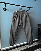 Спортивные утепленные брюки для мужчины теплые N2 - gray Seli Спортивні утеплені штани для чоловіка теплі N2 -