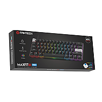 SM  SM Клавиатура Игровая Fantech MAXFIT 61 MK857 FROST Blue Switch Цвет Черный