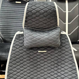 Подушка на підголовник в авто під шию з « CITY» чорний