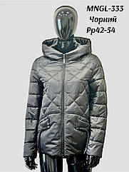 Весняна модна жіноча стьобана куртка 333 Mangelo розміри 42 46 52 54