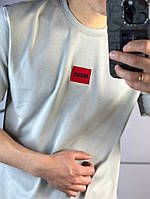 Комплект Hugo Boss шорты черного цвета и серая футболка mk011 Отличное качество