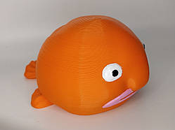 14 см. Рухома іграшка "Риба-крапля". (Різні кольори). 3D-друк безпечним органічним пластиком (Помаранчевий)