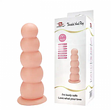 Тілесна піраміда на присосці 19 см, Анальна пробка для фістингу з 5 кульок різного діаметру, Інтимні іграшки, фото 6