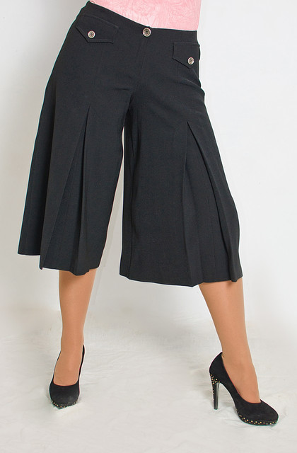 Спідниця-штани жіноча чорна (Ю 029)