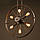 Підвісний світильник [Loft Steampunk Wheel Black Star — 6 Lamp Edisons ], фото 3