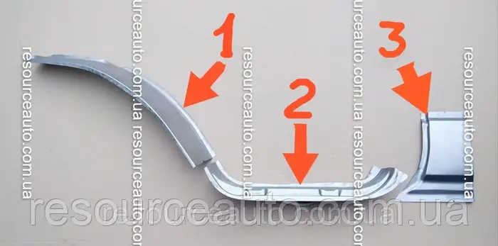 Рем вставка проёма двери, порог, проем ,Газель, Соболь,ГАЗ-3302,2705 ...