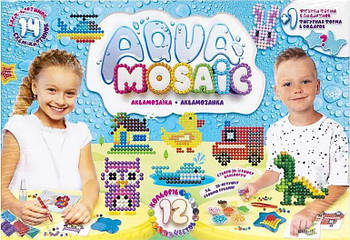Креативна творчість Aqua Mosaic _ Аква Мозаїка 12 кольорів | 14 схем | Данко-Тойс