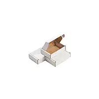 Картонная коробка самосборная 220х155х65 мм. Белая. (10 шт. / упаковка)