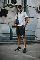 Комплект Nike поло білий і шорти. +барсетка Отличное качество