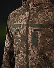 Куртка чоловіча з капюшоном демісезон Omega Softshell Піксель XS, фото 5