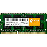 Оперативна пам&apos;ять ATRIA SODIMM DDR3L-1600 8192MB PC3-12800 (UAT31600CL11SLK1/8)