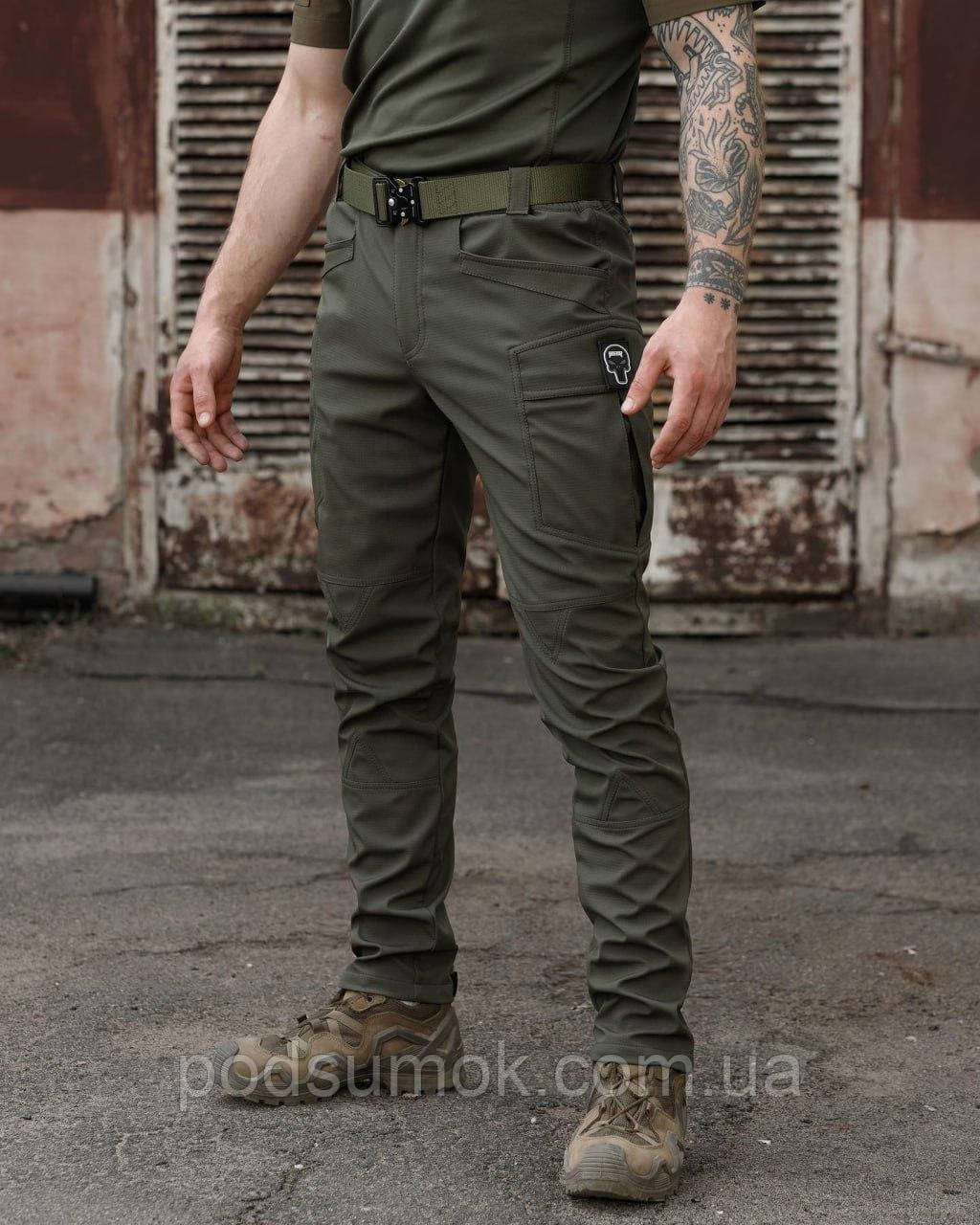 Штани карго тактичні чоловічі Капелан Rip-Stop Олива XS