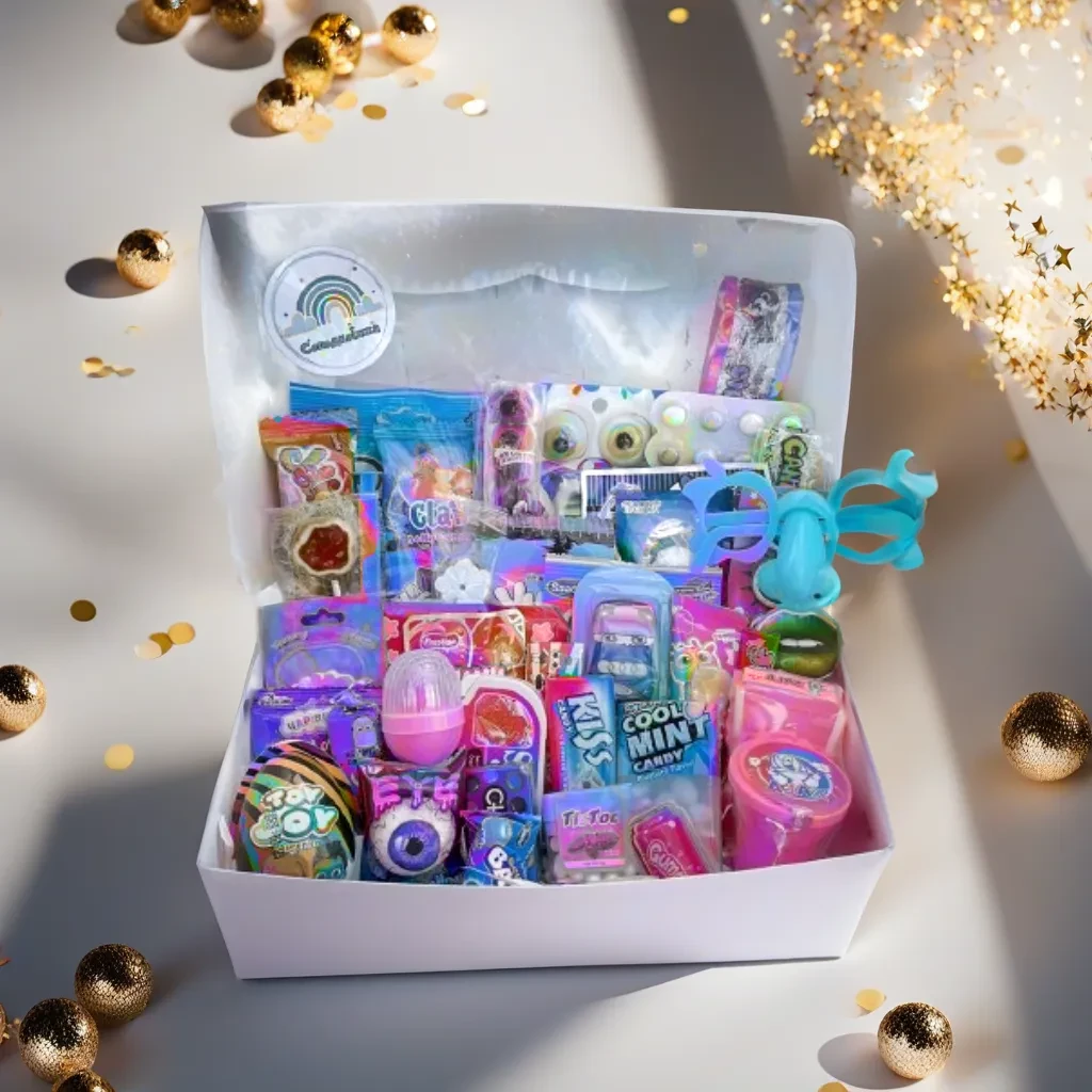 Дитячий сюрприз на свято: Солодкий Box з яскравими цукерками, Набір для привітання дитини