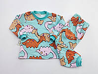 Дитяча піжама динозаврик для хлопчика 92-128 см