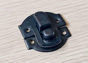 Декоративний замок.Колір чорний. 27х29мм