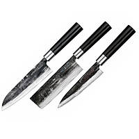 Набір із 3-х кухонних ножів Samura Super 5 дамаська сталь (SP5-0220)
