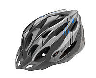 Шлем велосипедный B-Skin Regular графит с синим (KAS421) - L 58-60 см