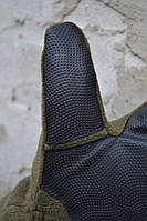 Тактичні рукавиці зимові на хутрі флісові до -20 олива Отличное качество