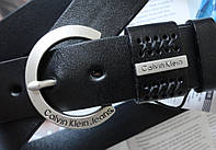 Женский кожаный ремень Calvin Klein Black Отличное качество