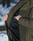 Куртка парка зимова -20°C Ісландія холлофайбер 300 Олива L, фото 5