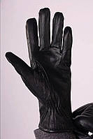 Жіночі рукавиці шкіряні (натуральні), утеплені натуральним хутром
