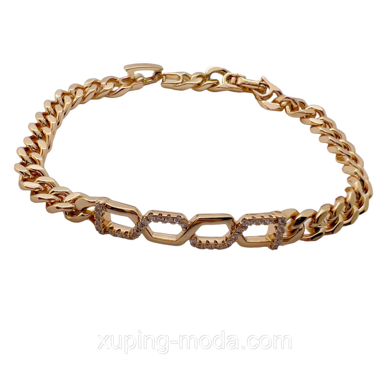 19 см х 6 мм. Браслет xuping. Родій, фото 1