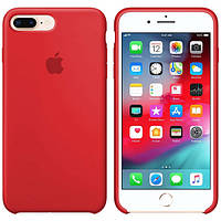 Силиконовый чехол Silicone Case для iPhone 7 Plus / 8 Plus (7+ / 8+) Красный Red 14 (бампер)