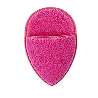 Губка-спонж для умывания и снятия макияжа в форме капли, глубокая и бережная очистка, Розово-красный