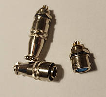 Авіаційний роз'єм XS10-5R, інтерфейсний конектор (штекер +гніздо) 5 контактів