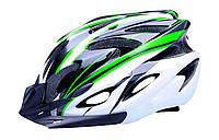 Шолом велосипедний Avanti AVH-001 чорний / білий / зелений (avh-001-green) 58-61 см