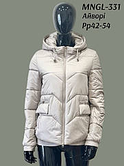 Женская демисезонная молодежная короткая куртка 331 тм Mangelo Размеры 52-54