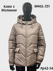 Женская демисезонная молодежная короткая куртка 331 тм Mangelo Размеры 52