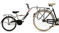 Прицеп для велосипеда Bike2go колесо 20", серый (10302)