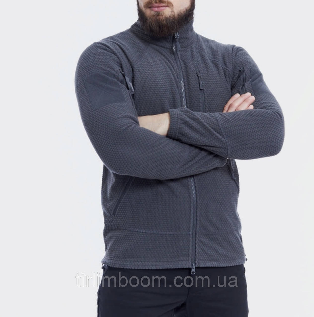 Флісова кофта Helikon-tex Alpha jacket shadow grey XL