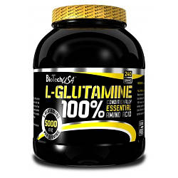 Глютамін Biotech USA L-Glutamine (240 грам.)