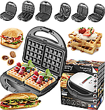 Мультимейкер 6в1 Camry CR 3057 з горішницею 1200Вт, фото 2