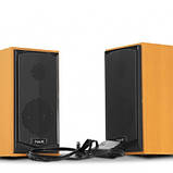 Колонки для комп'ютера (акустична система) HAVIT HV-SK518 USB Wood, фото 3