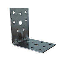 Куточок меблевий 80*80*60 мм (2 мм чорний) посилений