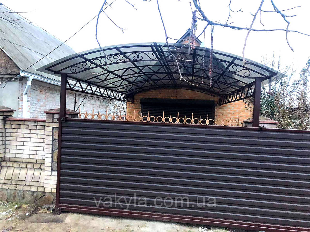 Ворота відкатні з зовнішнім монтажем, фото 1