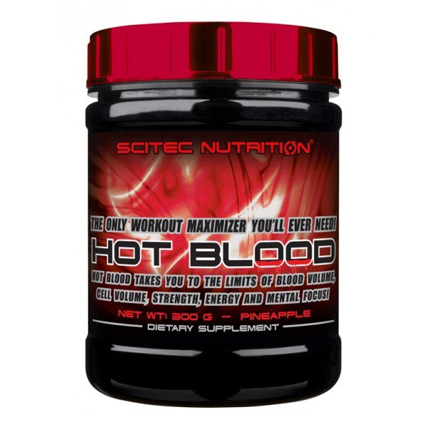 Предтренувальний комплекс Scitec Nutrition Hot Blood 3.0 (300 грам.)