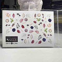 Наклейки слайдери для дизайну нігтів 33 TYUNING NAILS